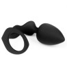 Generique Plug et Cockring Silicone 8cm